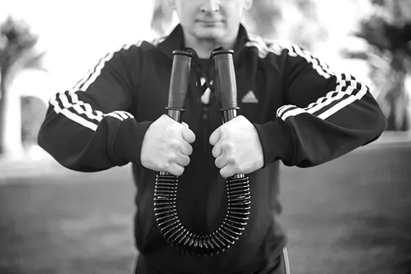 Kettlebell conditioning work during a fat loss session